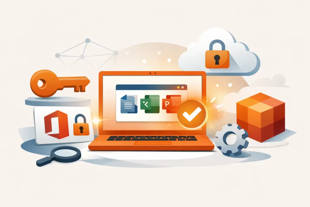 Hoe werkt een Office productsleutel?