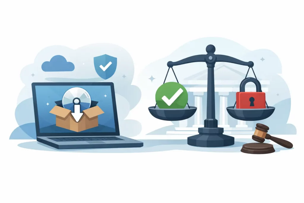 Is gebruikte software legaal? Ja, mits goed