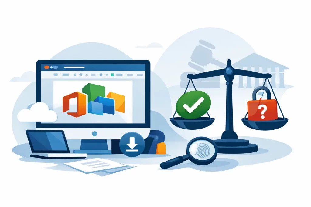 Is Office zonder abonnement legaal?