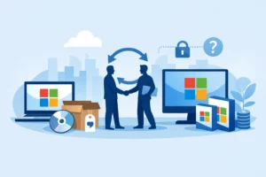 Mag gebruikte Microsoft-software worden verkocht?
